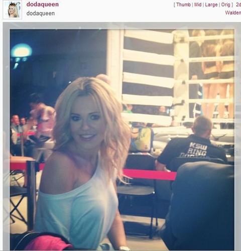 Doda bawiła się na gali KSW