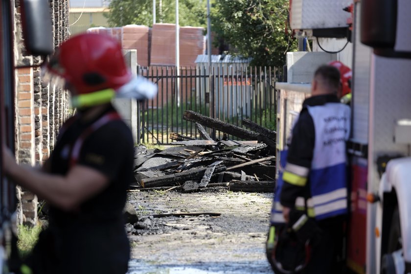 Katowice. Pożar domu przy ul. Gliwickiej 105