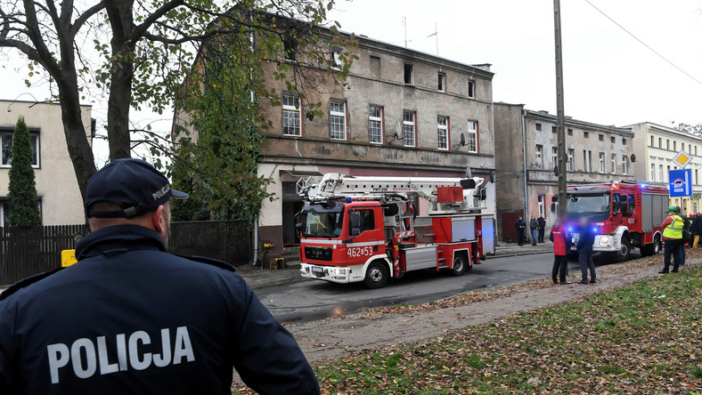 Pożar w Inowrocławiu. Zatrzymano lokatora kamienicy