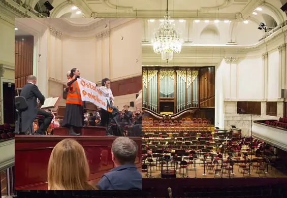 Aktywiści klimatyczni zakłócili koncert w Warszawie. "To jest alarm"