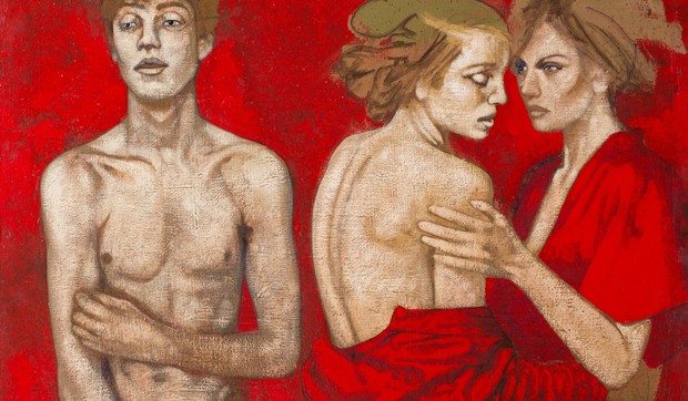 CadmiumToxicRed, Oil On Canvas,  Tarik Berber