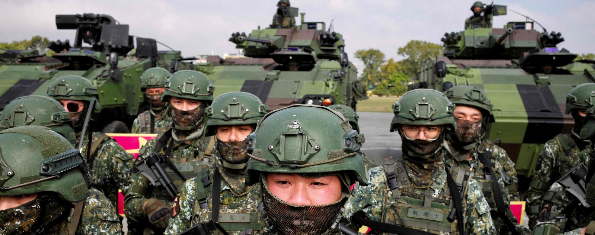 Tajwańscy żołnierze odpowiadają za ochronę wyspy.
