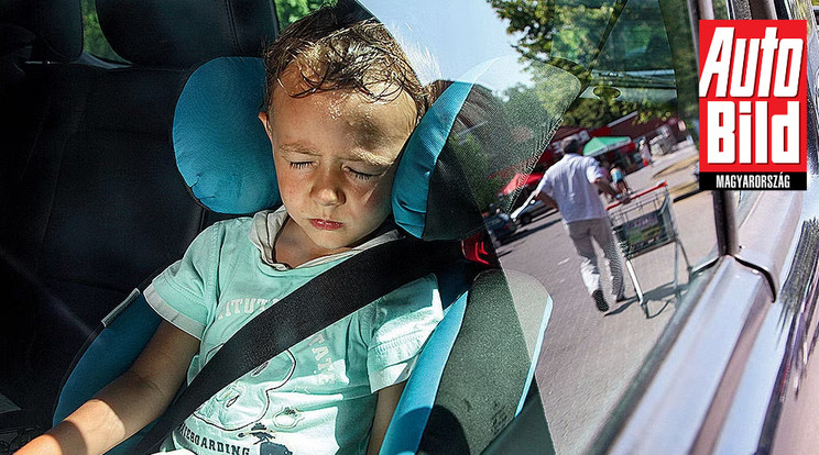 Ön betörné egy autó ablakát a hőségben, hogy megmentsen egy gyermeket? / Fotó. Auto Bild