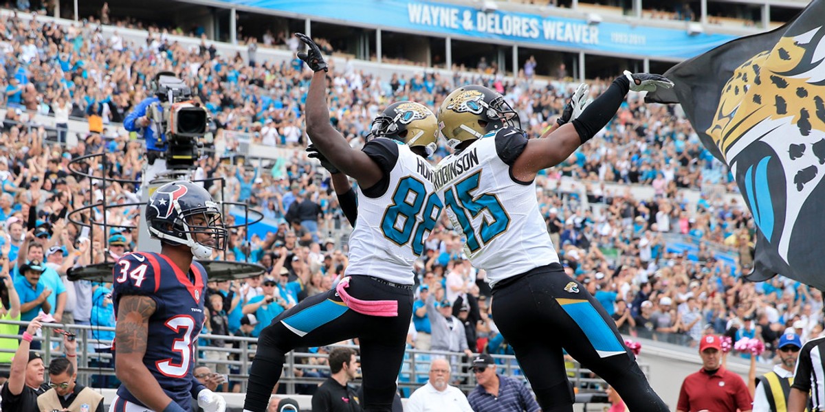 Allen Hurns and Allen Robinson are Blake Bortles' dynamic receiving duo.