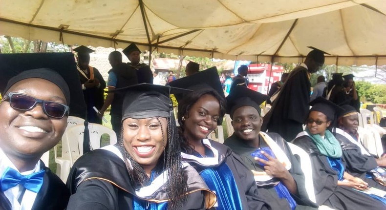 Antony Ndiema. KTN presenter Antony Ndiema graduates with Masters