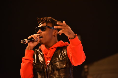 Mayorkun performing at Style By Zenith Fair