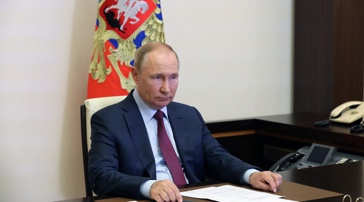 Vlagyimir Putyin orosz elnök / Fotó: MTI/EPA/Szputnyik/Elnöki sajtószolgálat/Mihail Klimentyev