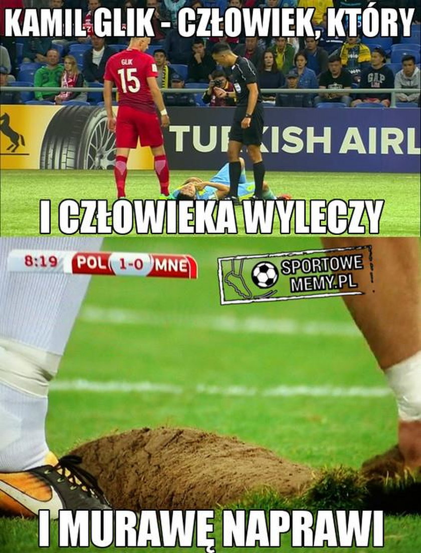 Memy po meczu Polska Czarnogóra