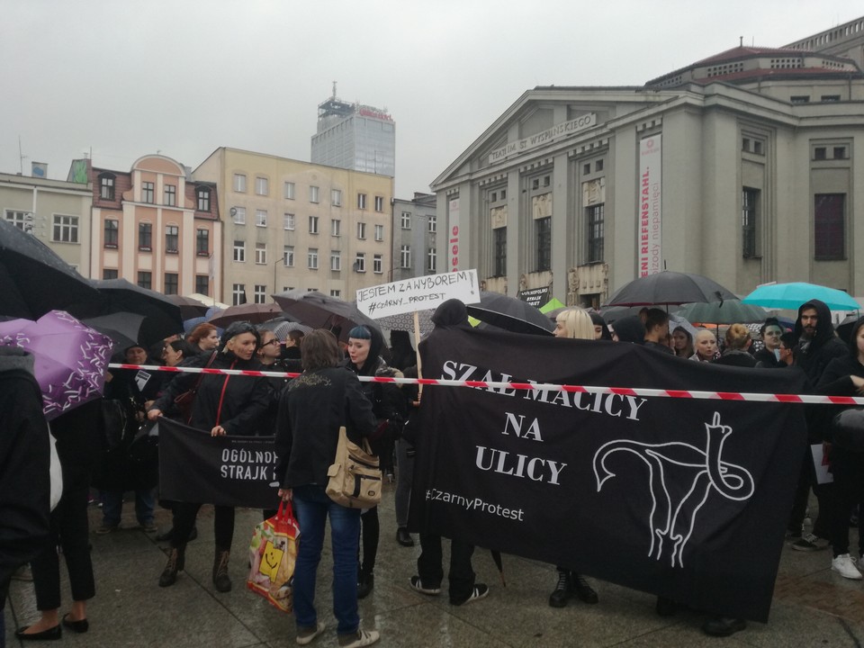 Czarny protest w Katowicach