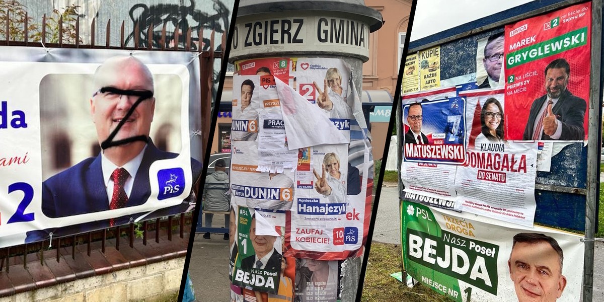 Komitety wyborcze mają kilka tygodni na usunięcie plakatów. Nie warto ich zrywać