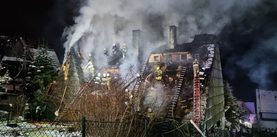 Pożar pensjonatu w Bukowinie Tatrzańskiej