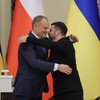 Donald Tusk i Volodimir Zelenski na konferenciji u Kijevu nakon sastanka 5. februara