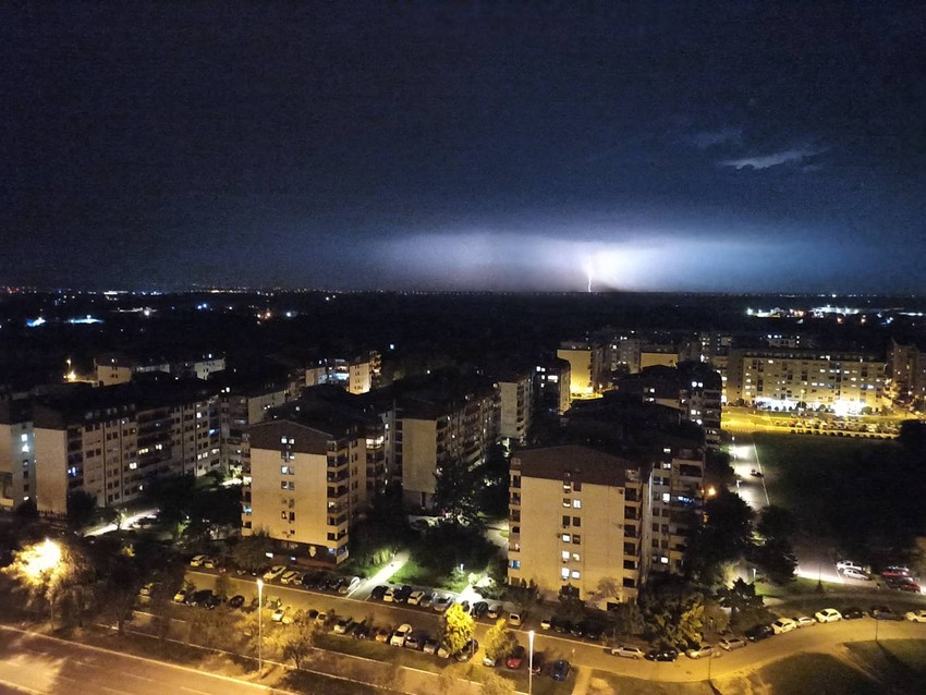 Munje večeras iznad Beograda
