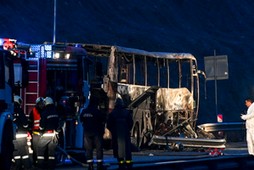 Wypadek na autostradzie w Bułgarii. W pożarze autobusu zginęło kilkadziesiąt osób