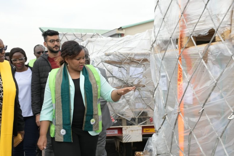 IEBC Vice chair Juliana Cherere led a 14-member team that flew to Athens, Greece last week to witness the printing of the ballot papers