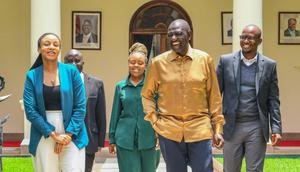 President William Ruto meets with TikTok officials at State House, Nairobi
