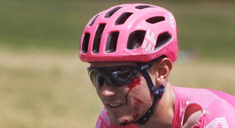 Tejay van Garderen out of Tour de France 2019 after crashing breaking thumb