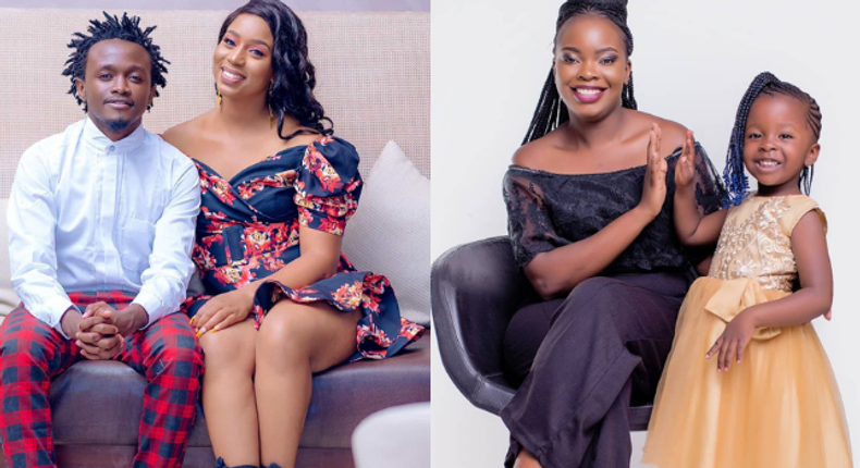 Diana Marua,  Bahati, Mueni  and Yvette Obura. Diana Marua reveals cause of her fall out with Bahati’s Baby Mama Yvette Obura