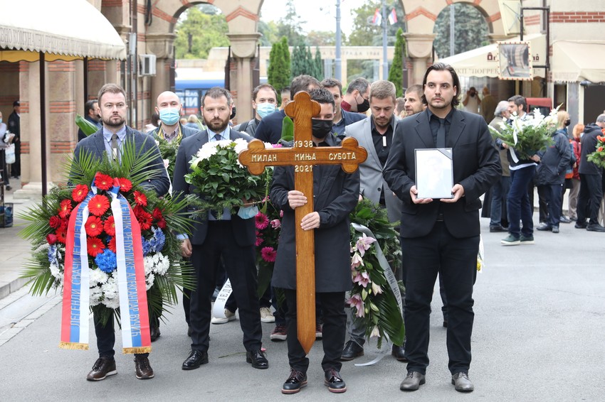Sahrana Minje Subote, venac od Vučića