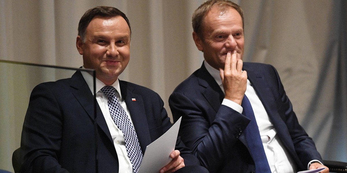 Andrzej Duda i Donald Tusk