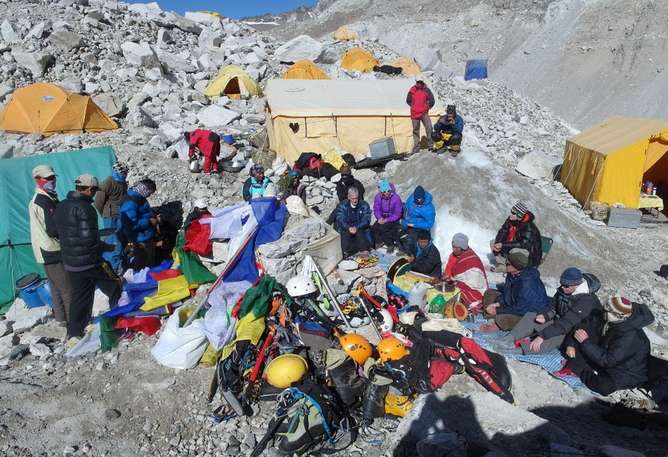 Baza (base camp) pod Everestem