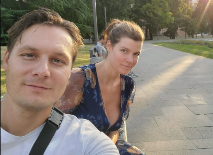 Ivana Jovanović sa mužem