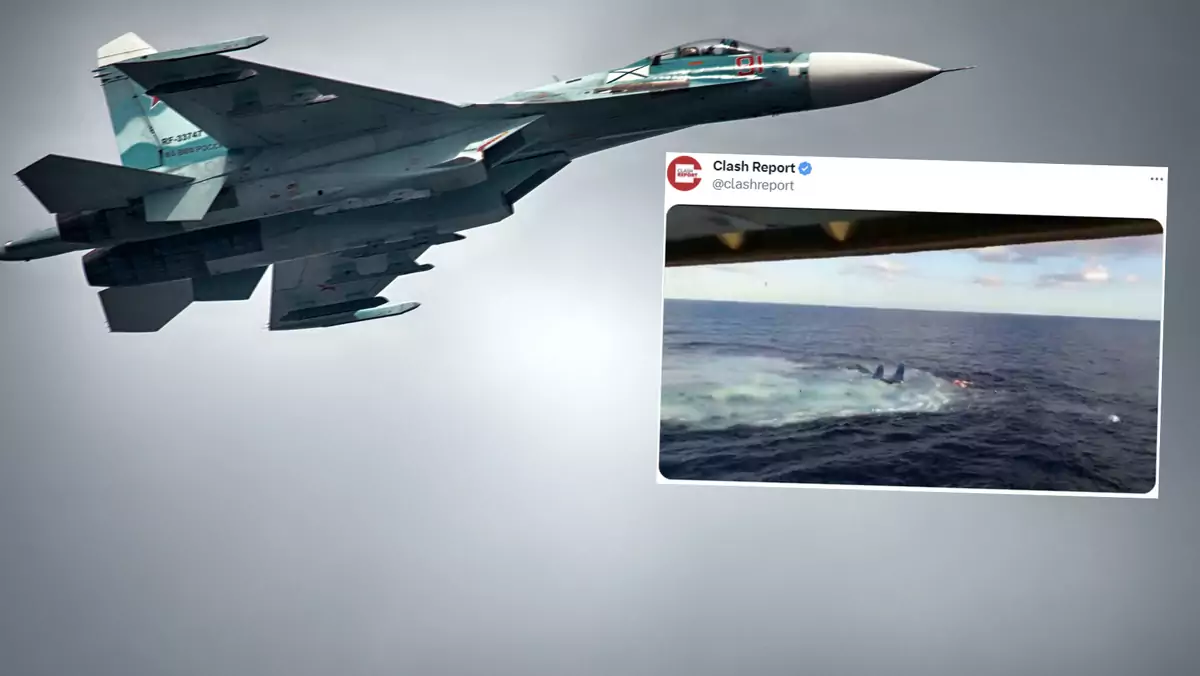 Su-33 (fot. twitter.com/clashreport)