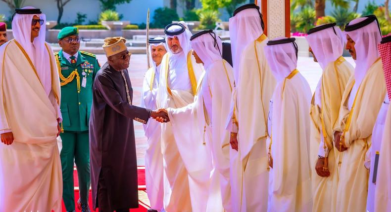 President Bola Tinubu in Qatar for a two-day state visit [Presidency]