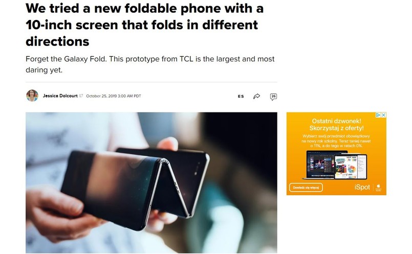 Projekt smartfonu TCL