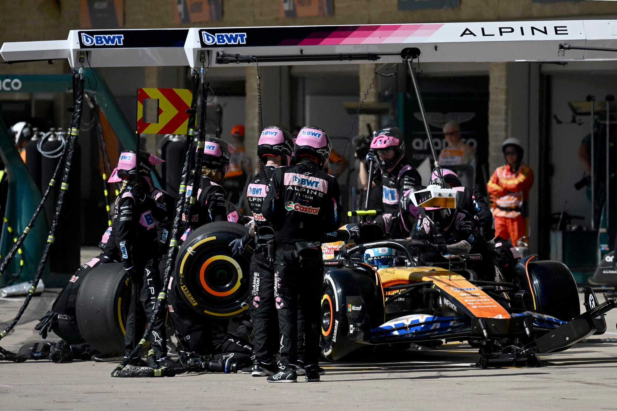 Veľká cena USA: Francúzsky jazdec Pierre Gasly (Alpine).