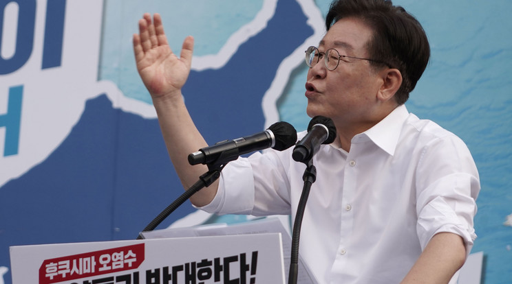 Nyakon szúrták a dél-koreai ellenzék vezérét/Fotó: Northfoto