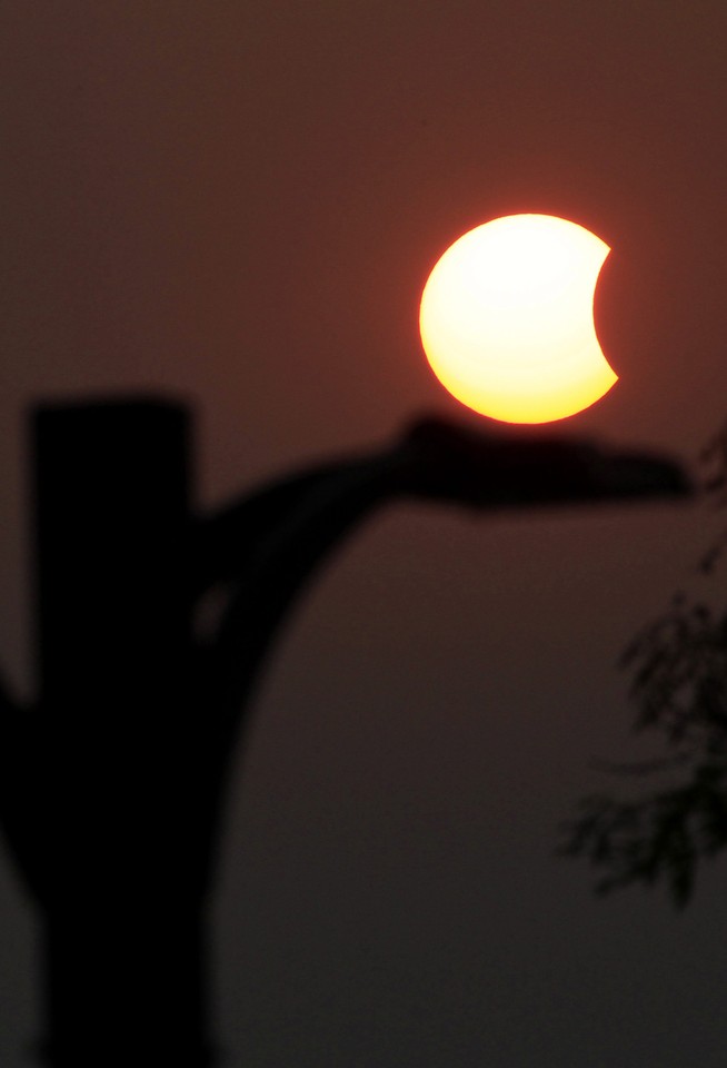 MYANMAR SOLAR ECLIPSE  (Partial solar eclipse in Myanmar)