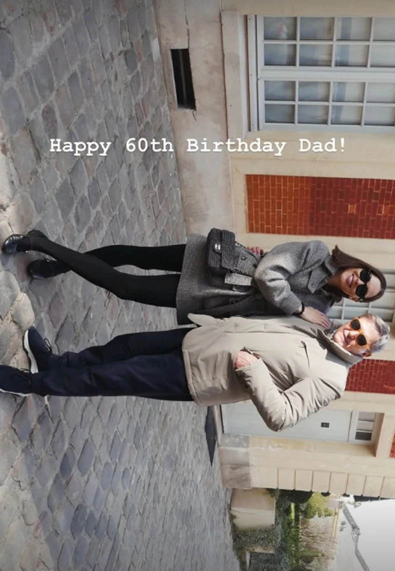 Anja Valente čestitala ocu rođendan