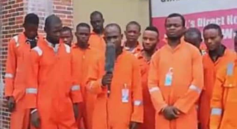 Some of the repentant Niger Delta militants, kidnappers, and armed-robbers. [NAN]