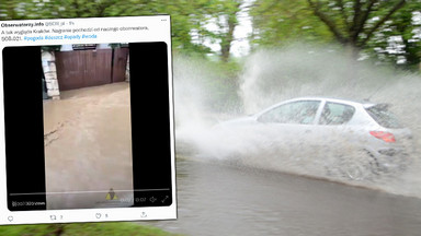 Ogromne ulewy, zalany Kraków. Zdjęcia i filmiki z podtopień w Małopolsce