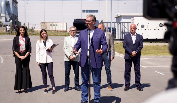 Vučić u obilasku vinarije Bora kod Rekovca