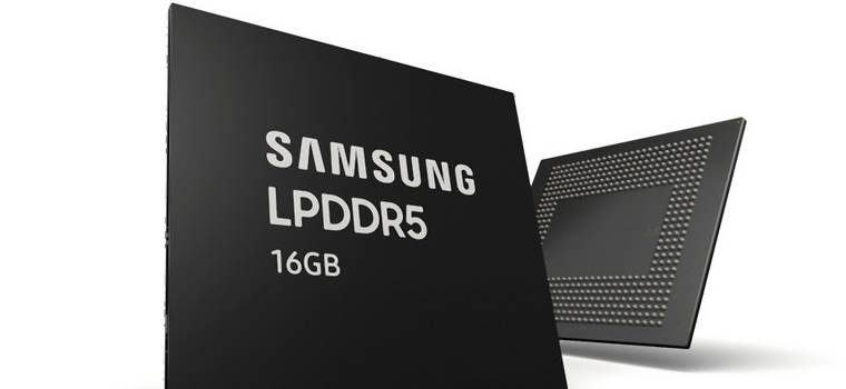 Samsung rozpoczął masową produkcję kości LPDDR5 o pojemności 16 Gb