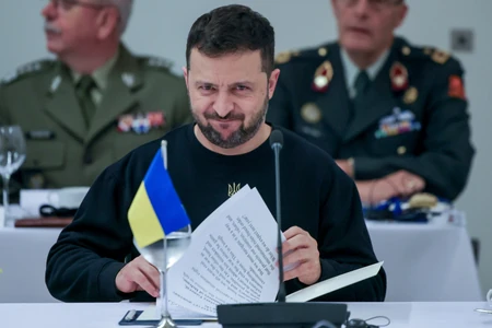 Volodimir Zelenski na sastanku u NATO sedištu u Briselu 17. oktobra