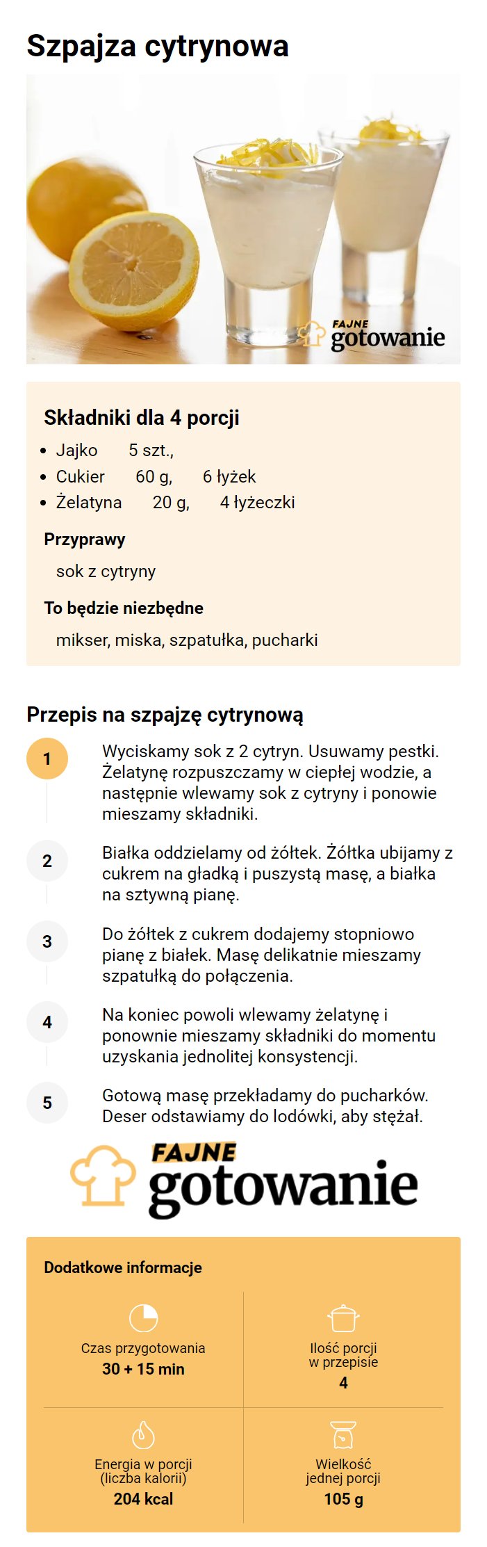 Szpajza cytrynowa