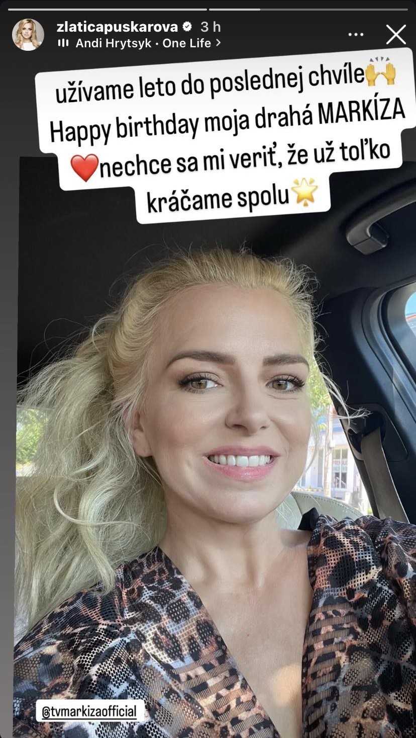 Zlatica Švajdová Puškárová zablahoželala televízii Markíza k narodeninám.
