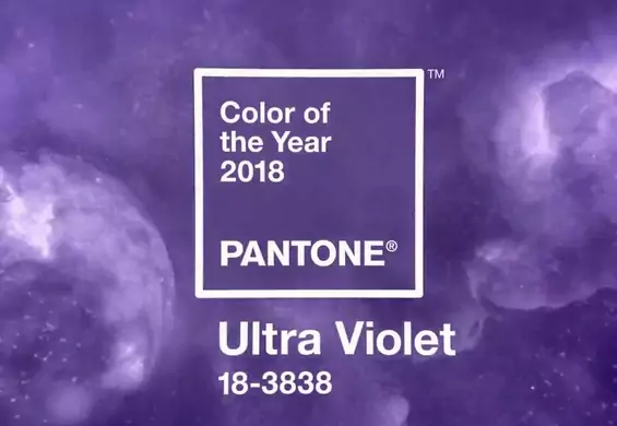 Ultra Violet okrzyknięty kolorem 2018 roku