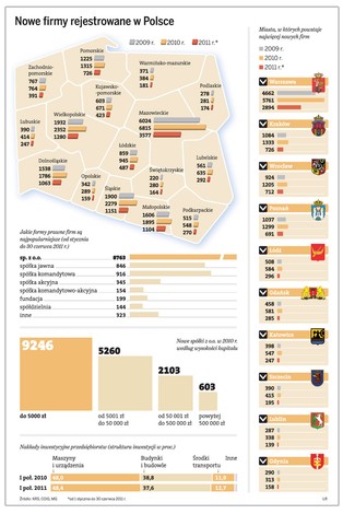 Przedsiębiorczość w Polsce: zobacz gdzie powstaje najwięcej firm