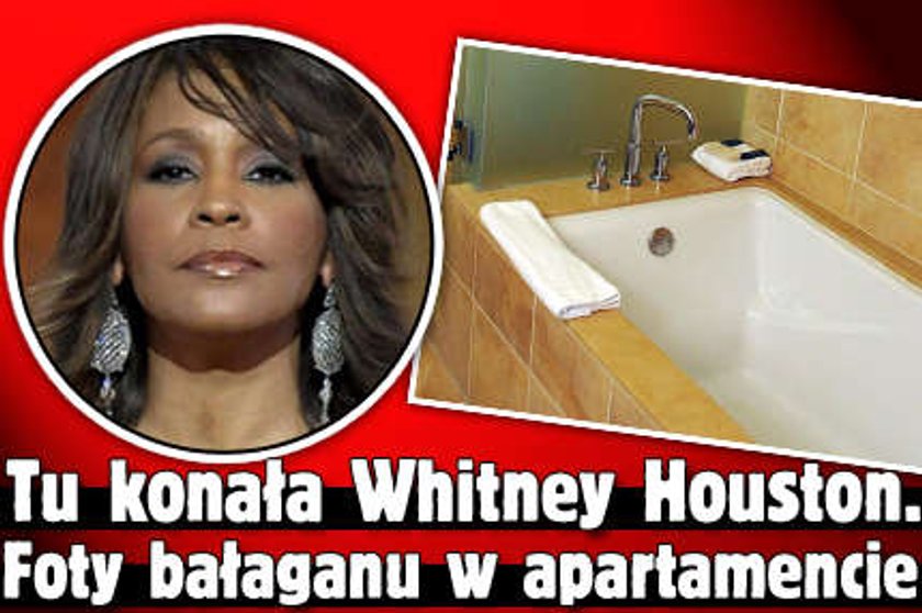 Tu konała Whitney Houston. Foty bałaganu w apartamencie