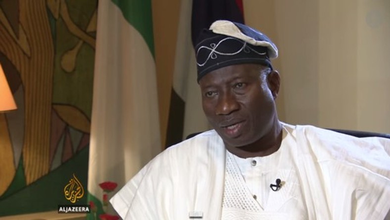 Ex-President Goodluck Jonathan on Al Jazeera.