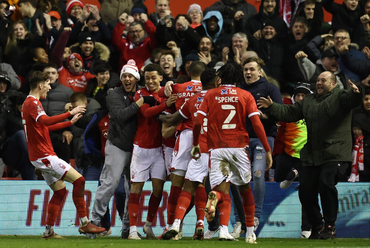 Radość piłkarzy Nottingham Forest