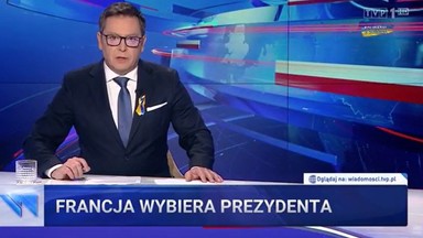 "Wiadomości" TVP w wyborczy wieczór milczą o związkach Le Pen z Putinem