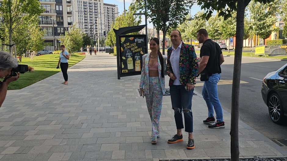 Anđela Đuričić sa obezbeđenjem