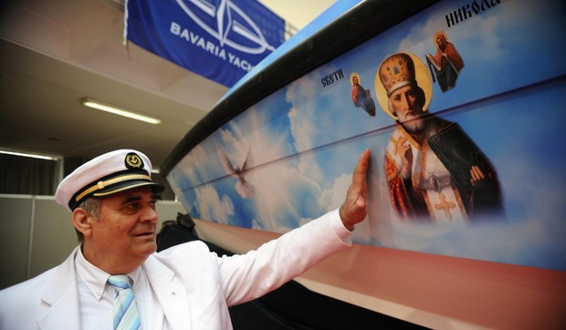 Nedeljko Dražić i njegov gliser