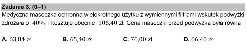 Matura próbna 2021. Zadanie 3