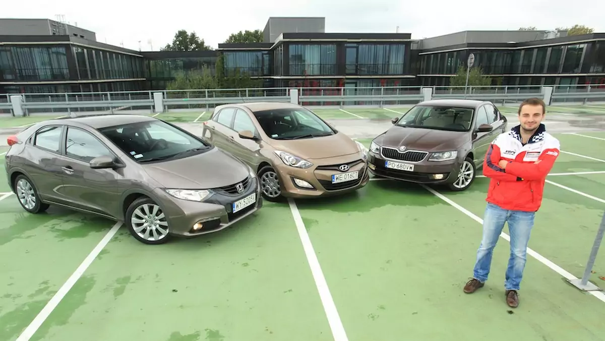 Honda Civic, Hyundai i30, Skoda Octavia w teście z Kubą Giermaziakiem